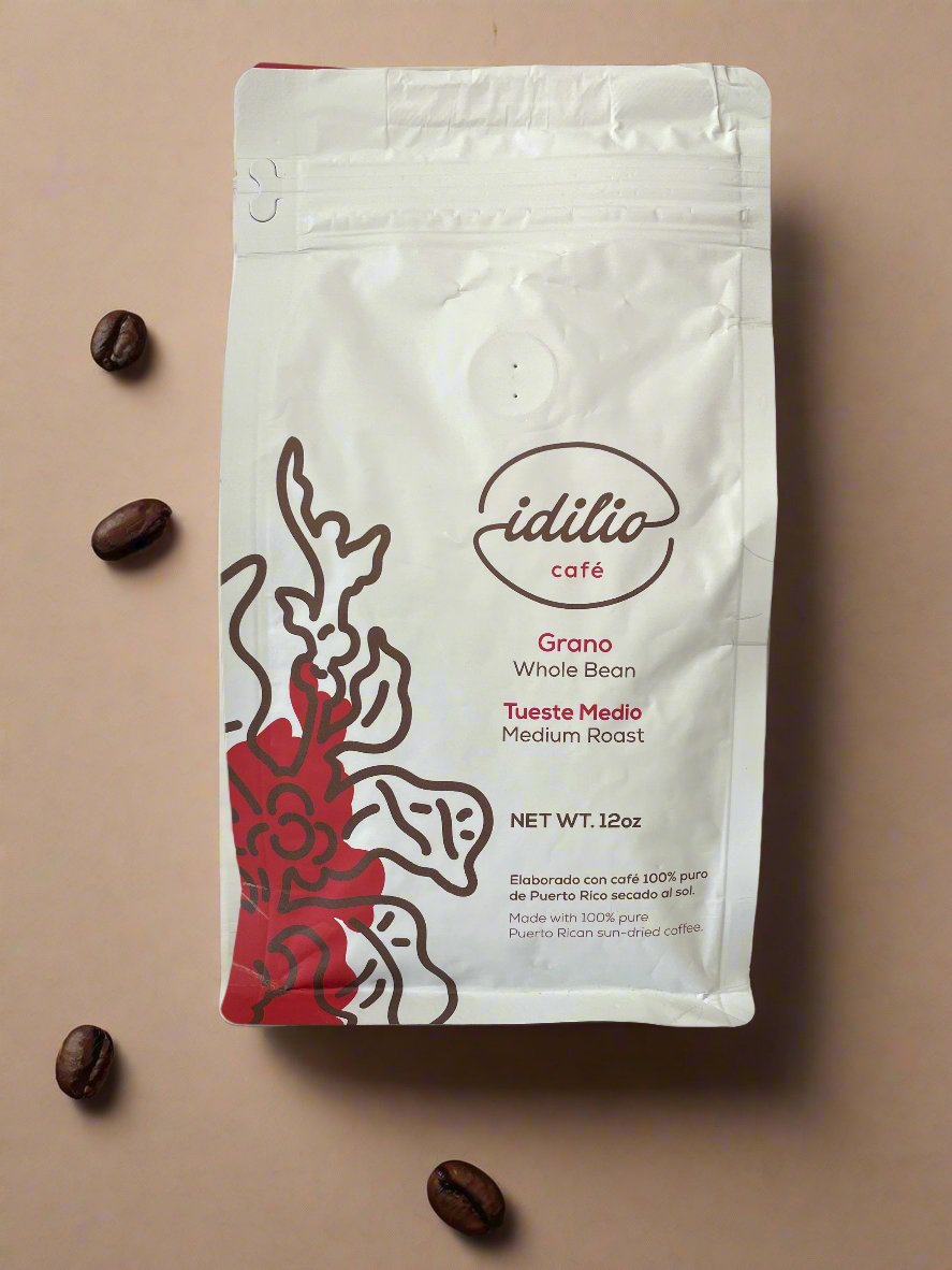 Idilio Medium Roast Coffee Beans 12oz Bag