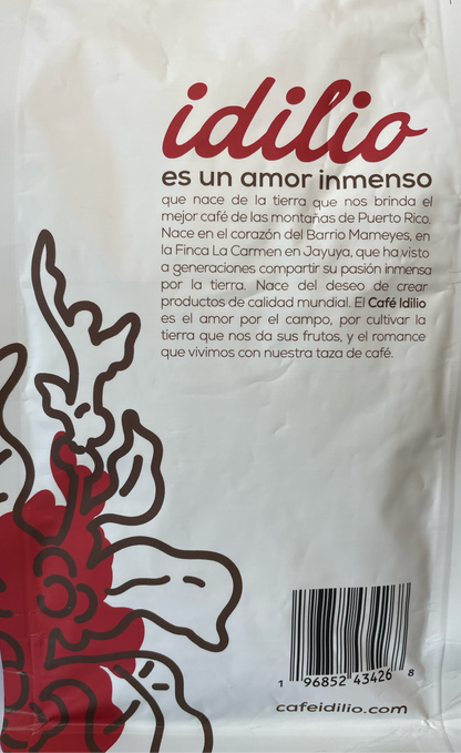 Idilio Medium Roast Coffee Beans 12oz Bag