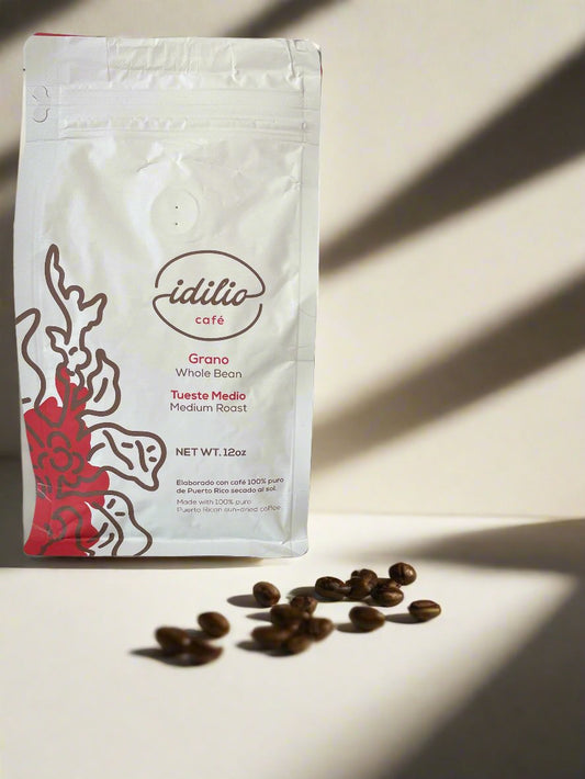 Idilio Medium Roast Coffee Beans 12oz Bag